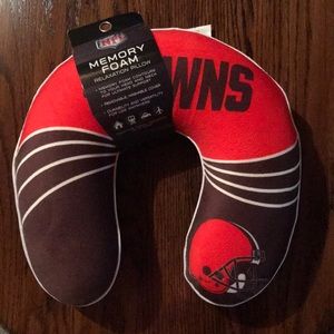 Cleveland browns travel pillow